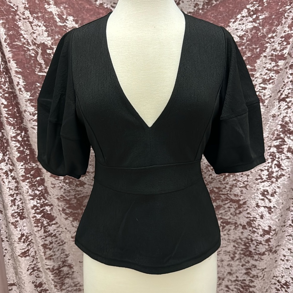 Free People Balloon Sleeve Top size M